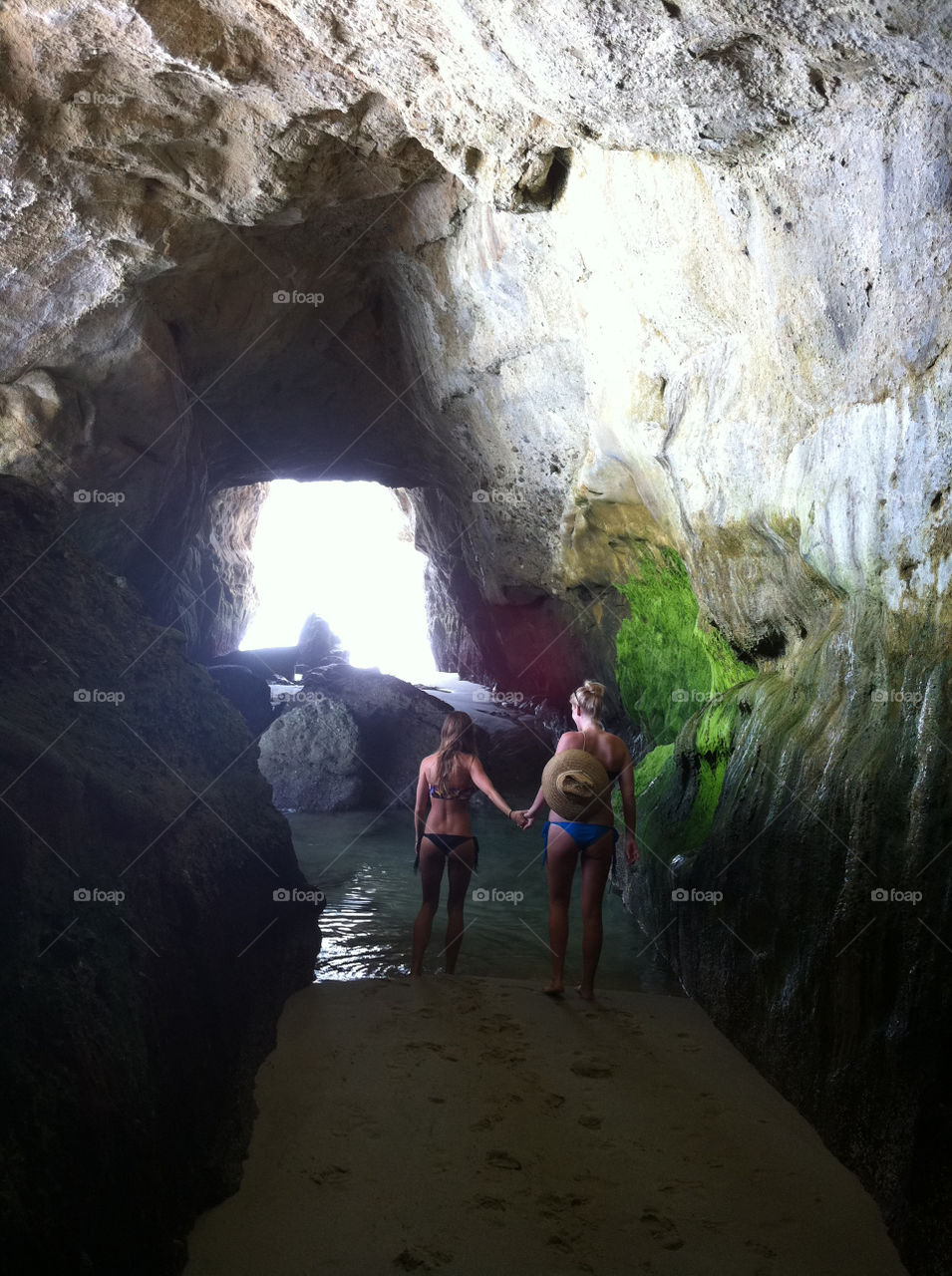 beach summer girls cave by kayleericciardi