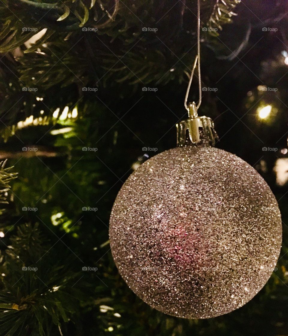 Christmas ornament silver