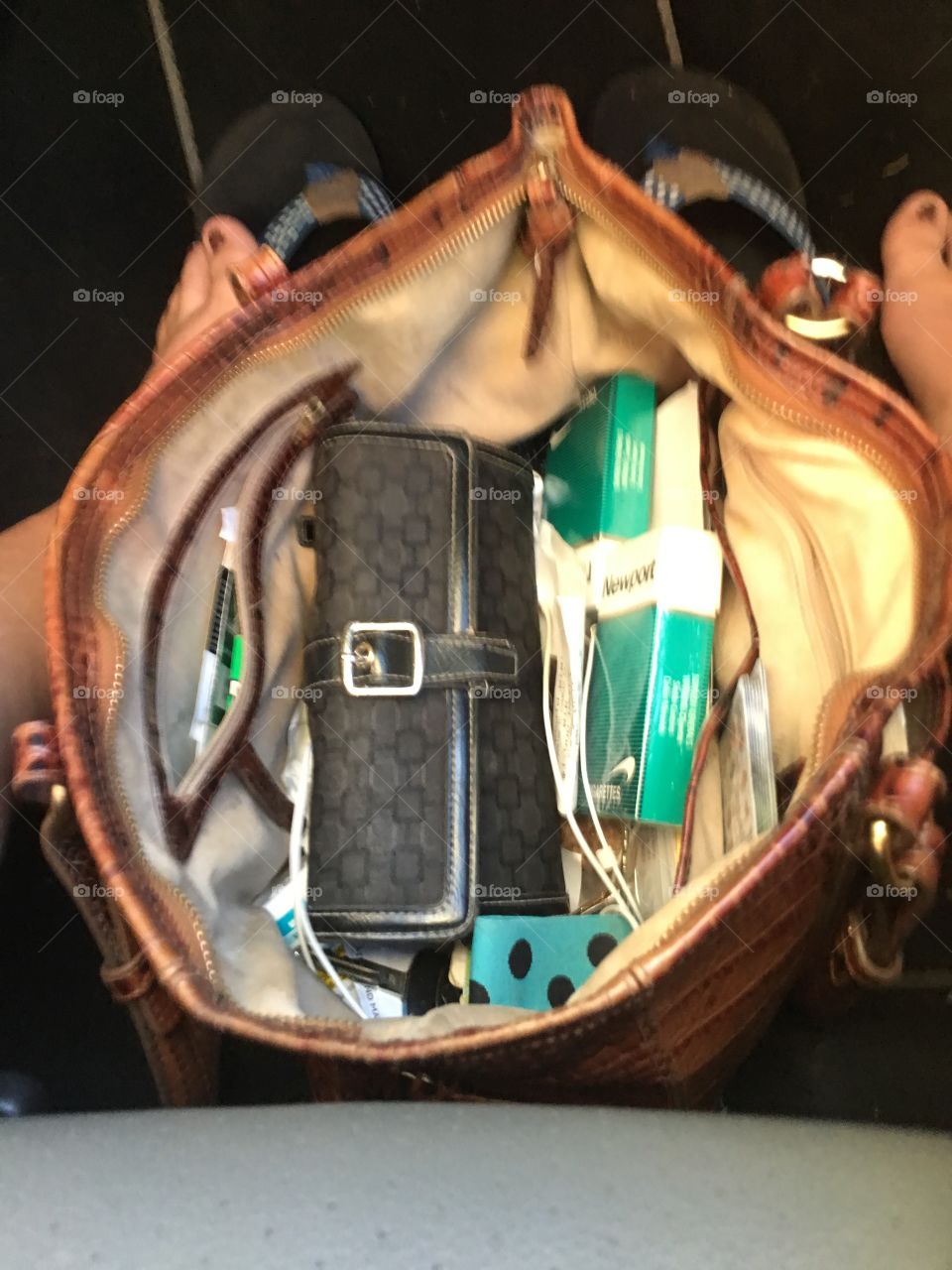 Inside the purse