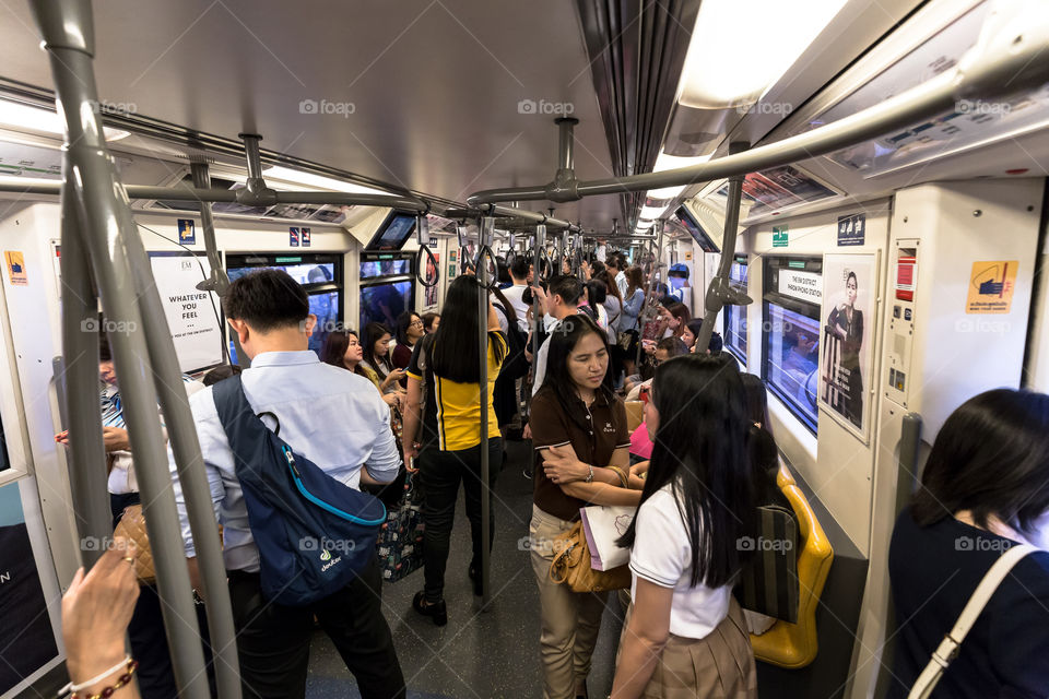 Inside BTS public train