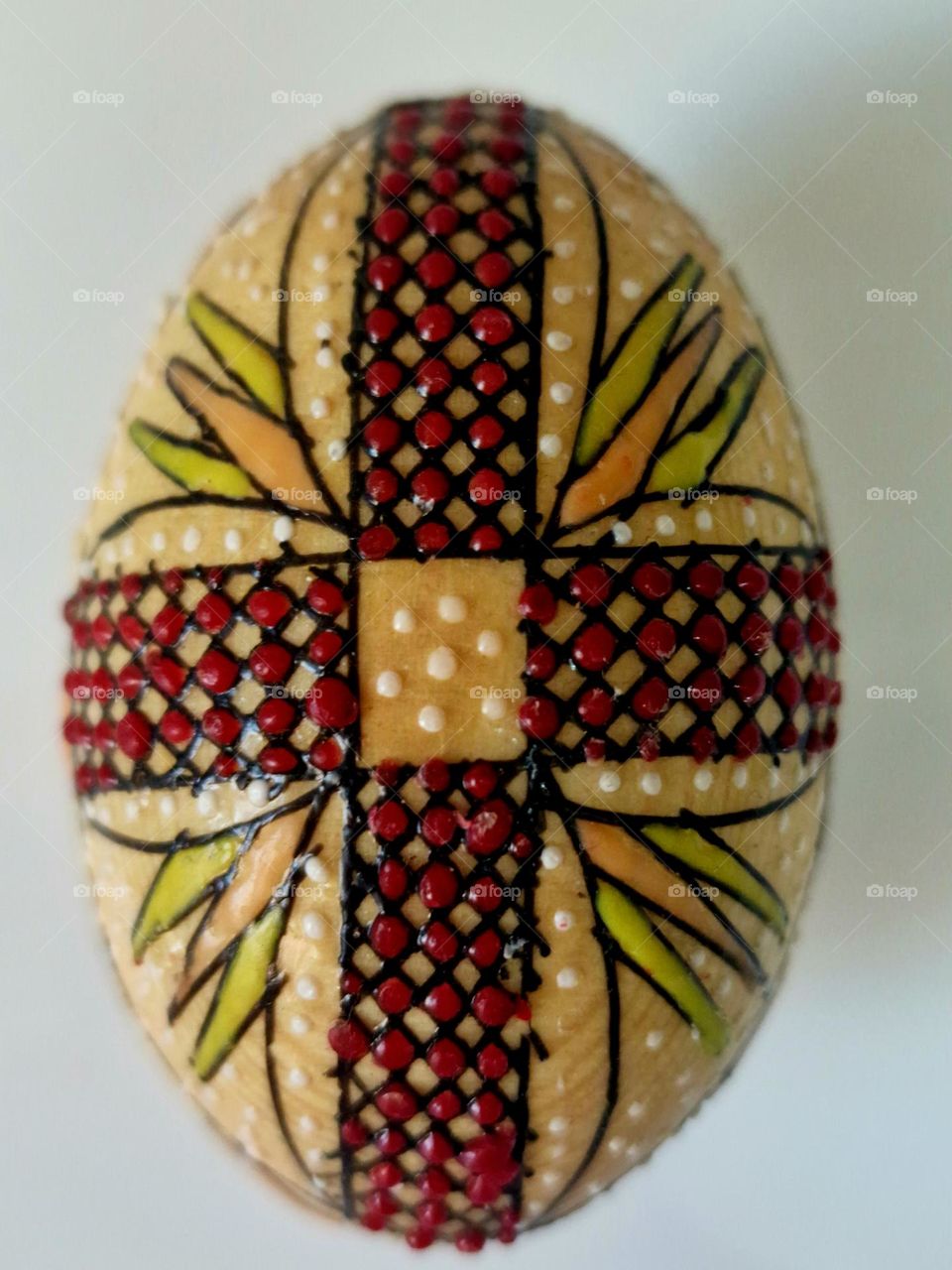 traditional Romanian hand-painted egg