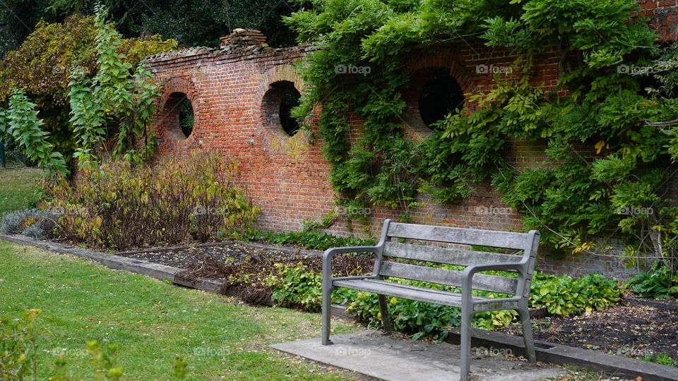 In a garden in Antwerp