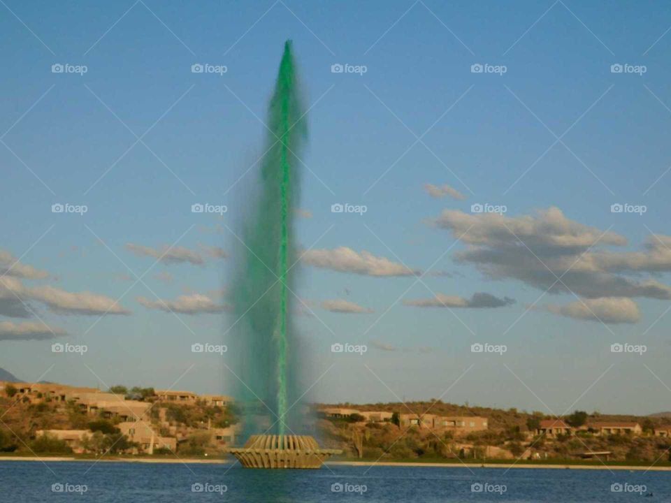 the tallest water fountain in Arizona