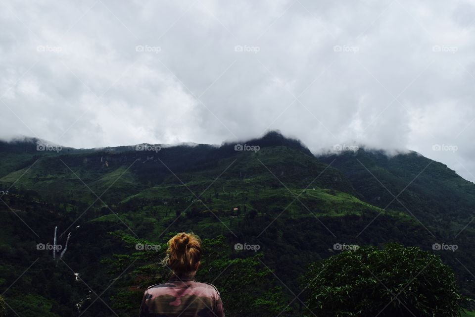 My sister watching over SriLanka