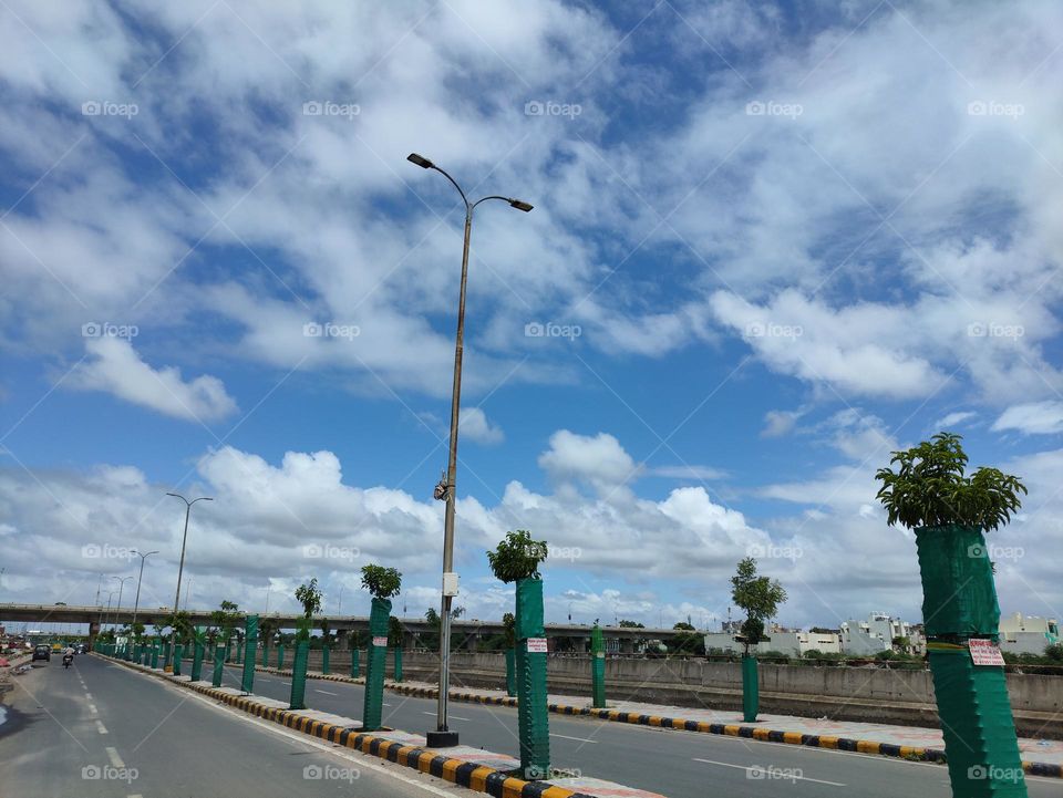 Sky View from Street