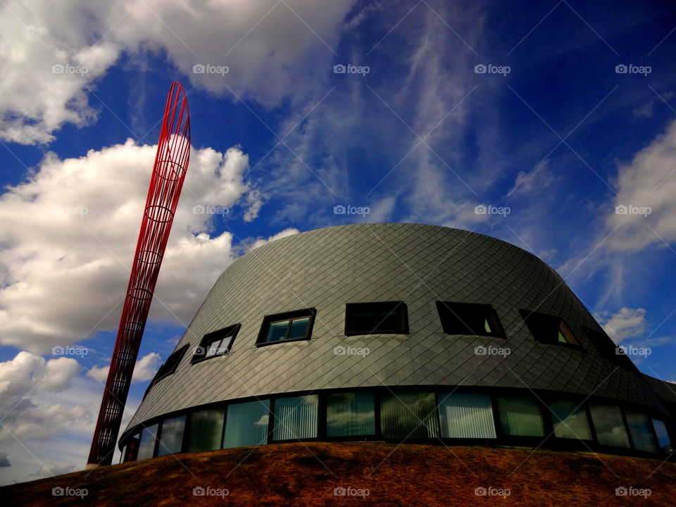 building. different architecture in the Jubilee Campus , University of Nottingham in Great Britain