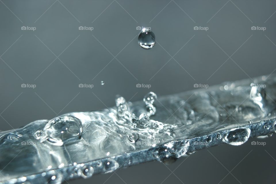 Water drops macro 