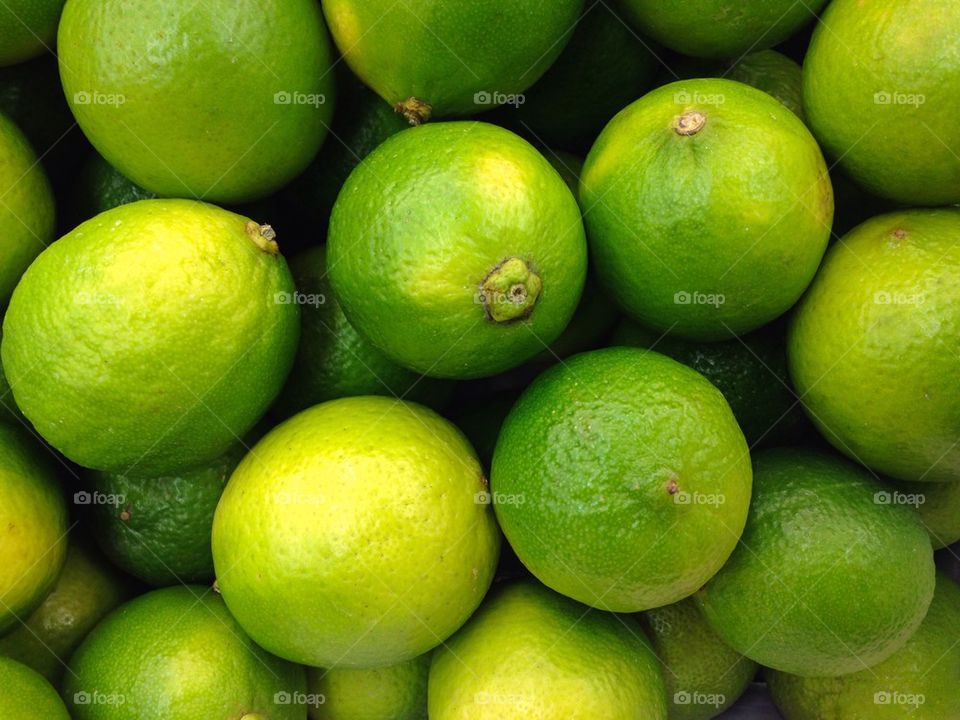 High angle view of limes