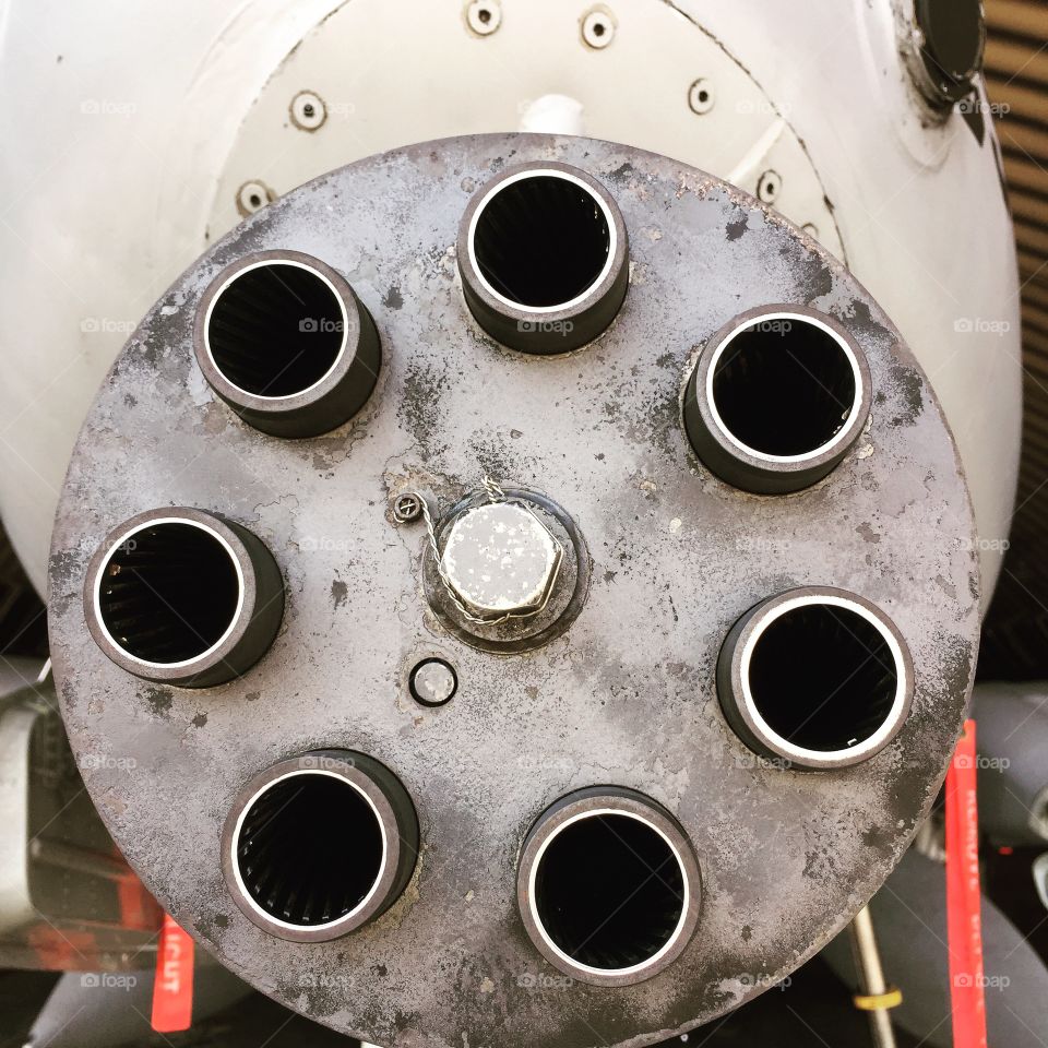 Warthog. The Gatling gun on the front of an A-10 Thunderbolt II