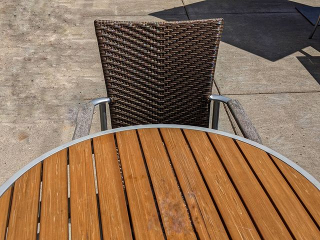 Outdoor cafe patio