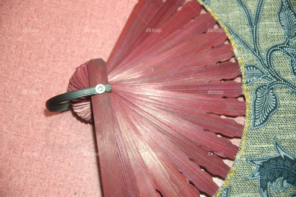 hand fan detail