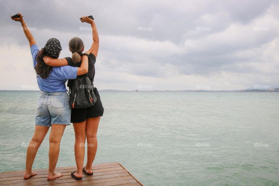 Girls by the sea