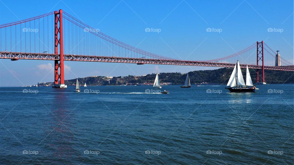 sailing on the river tagus
