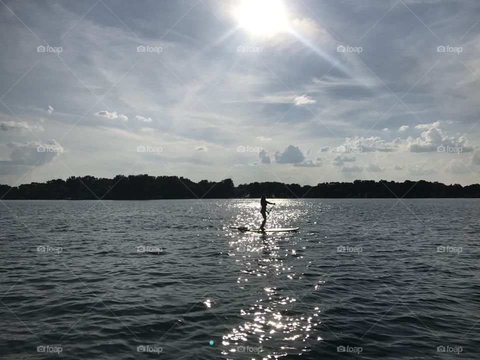 Paddle boarding in Michigan 