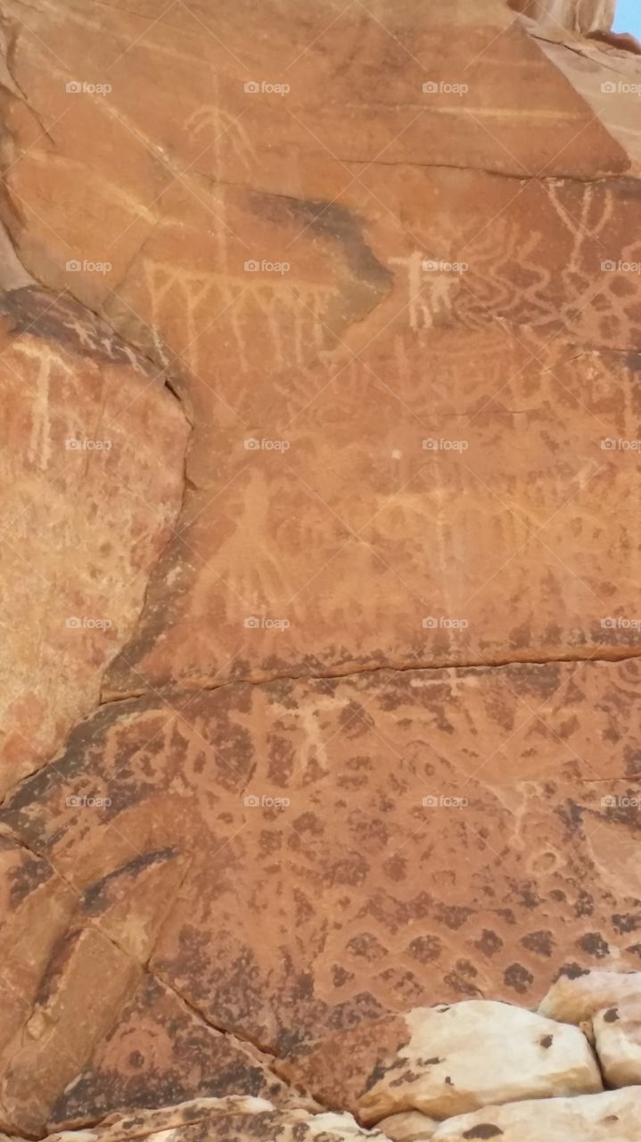 Desert Indian Petroglyph Anchient Rock Art