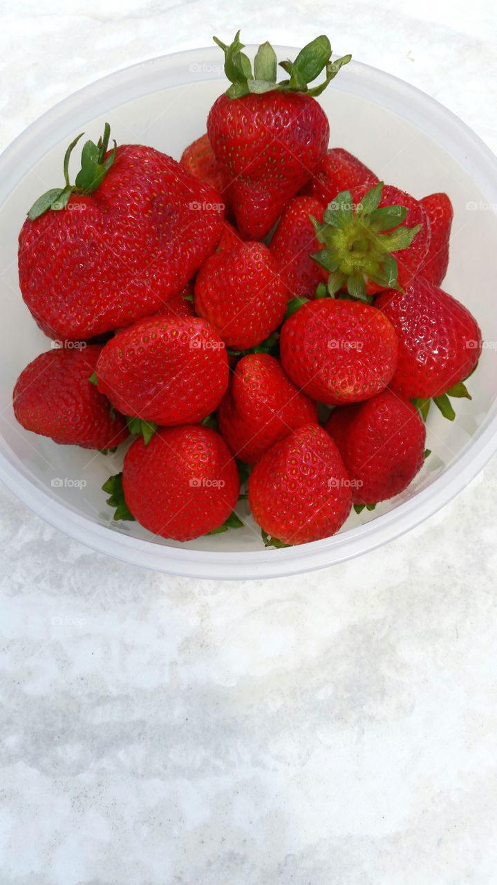 strawberries. Fresh strawberries