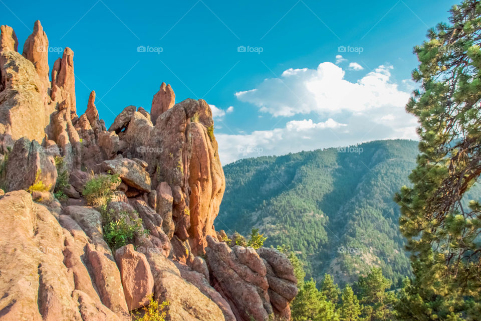 View of rock formation