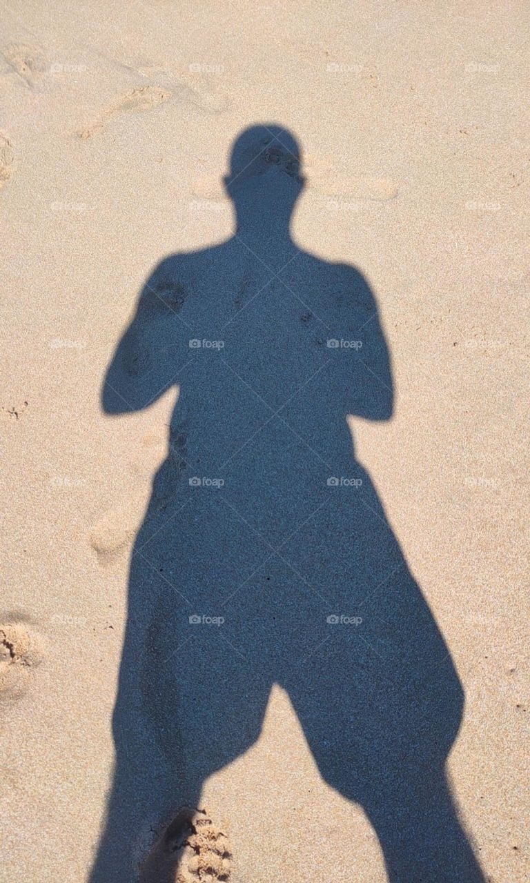My Silhouette on the beach