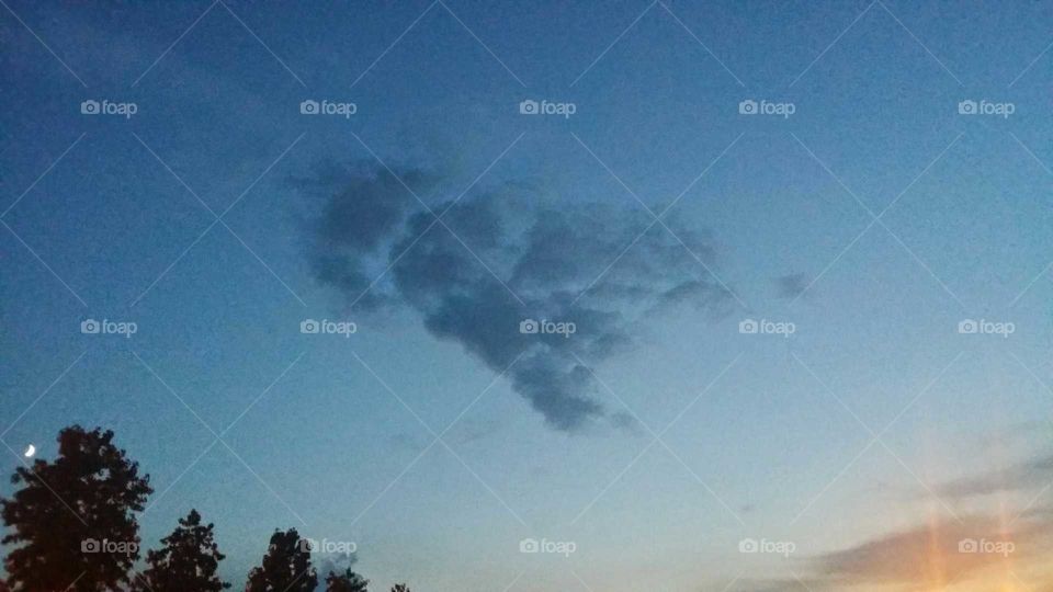 heart on the sky