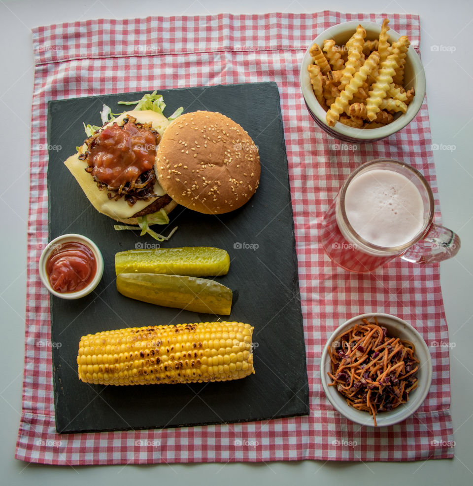 BBQ vegetarian meal