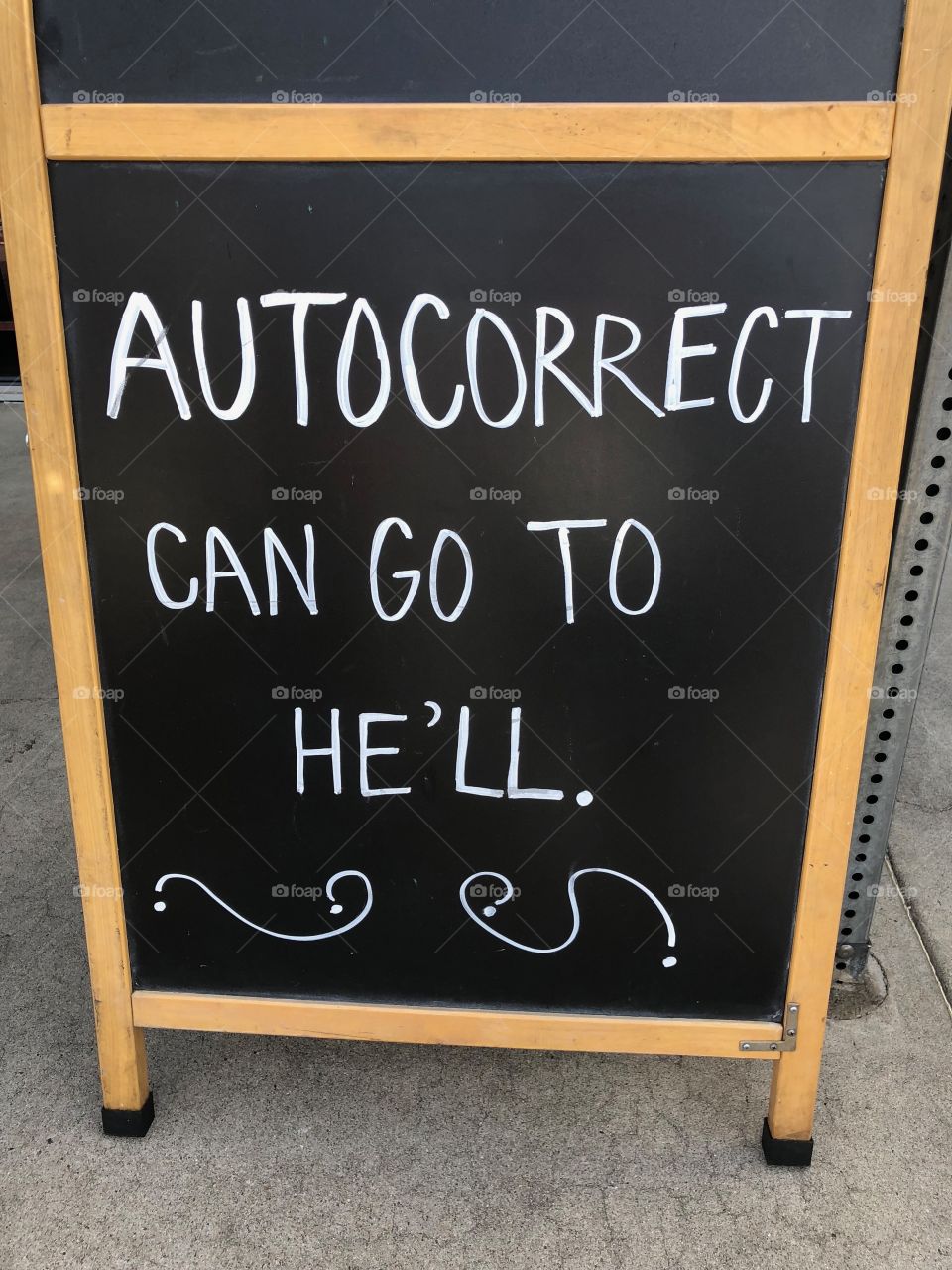 Funny sign outside of a restaurant. Get customers with some humor. 