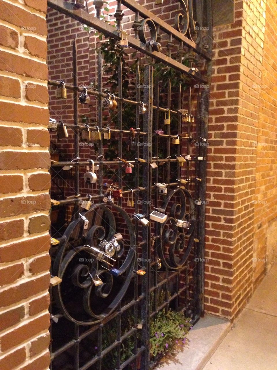 fence bike door brick by leanderthal