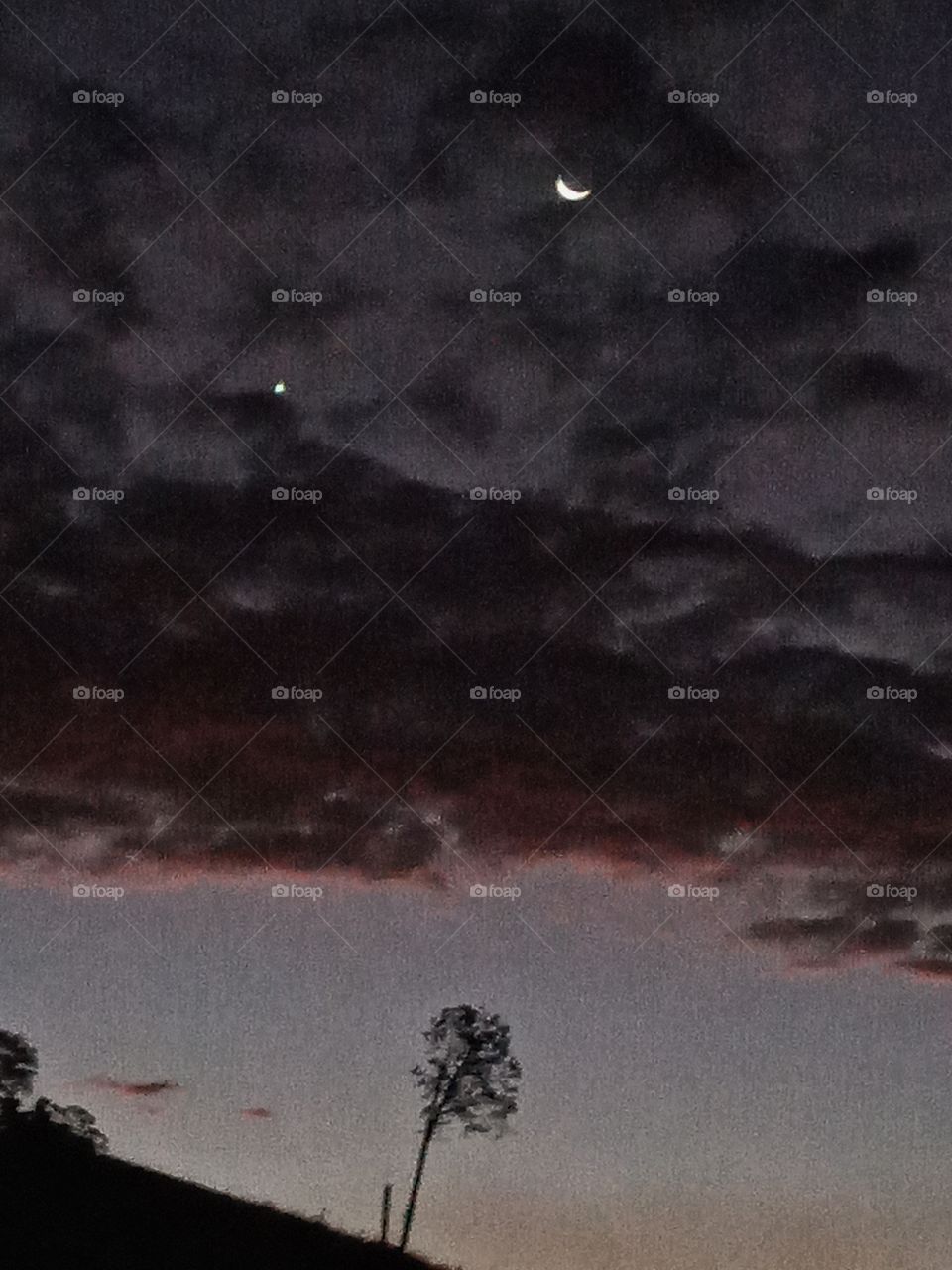 Pôr do Sol, início da noite