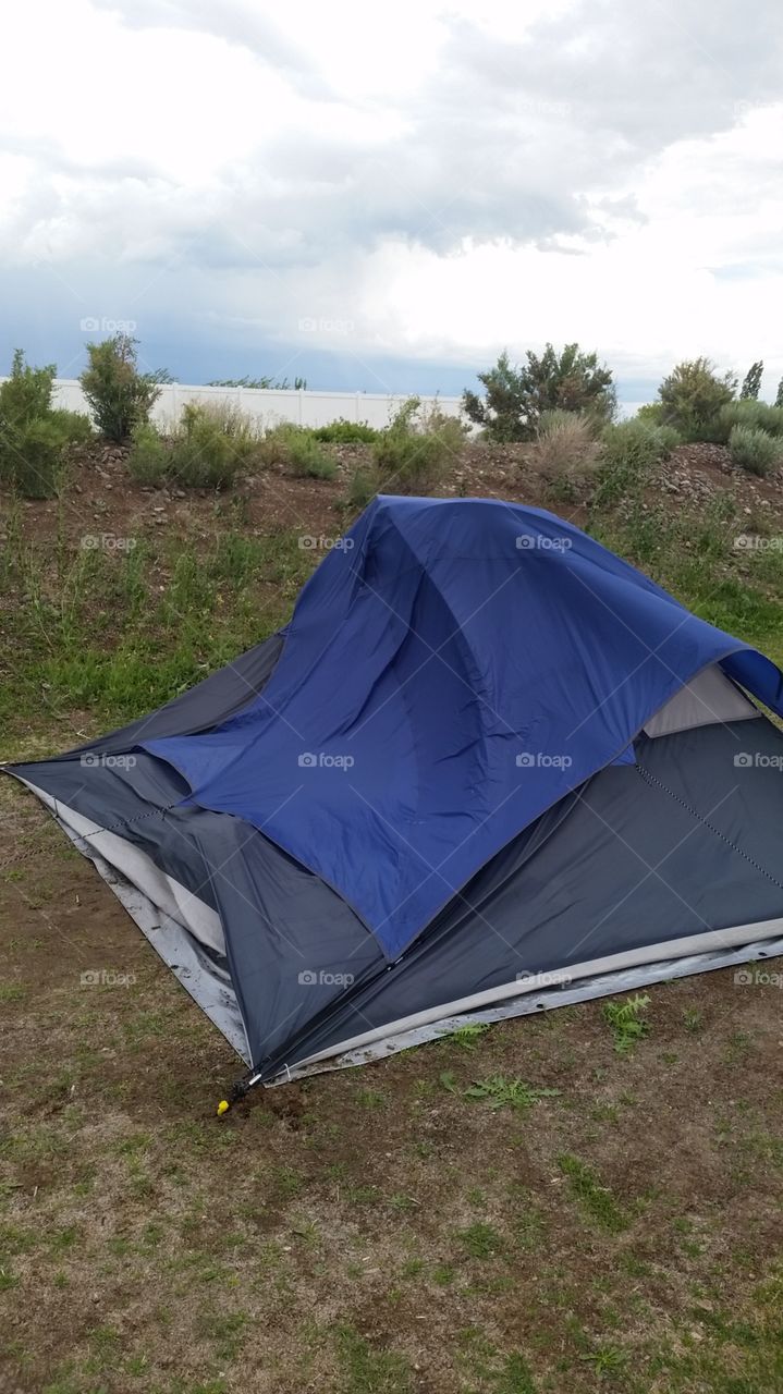 tent caving in wind