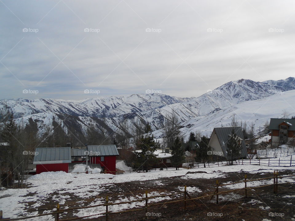 Winter mountain landscape