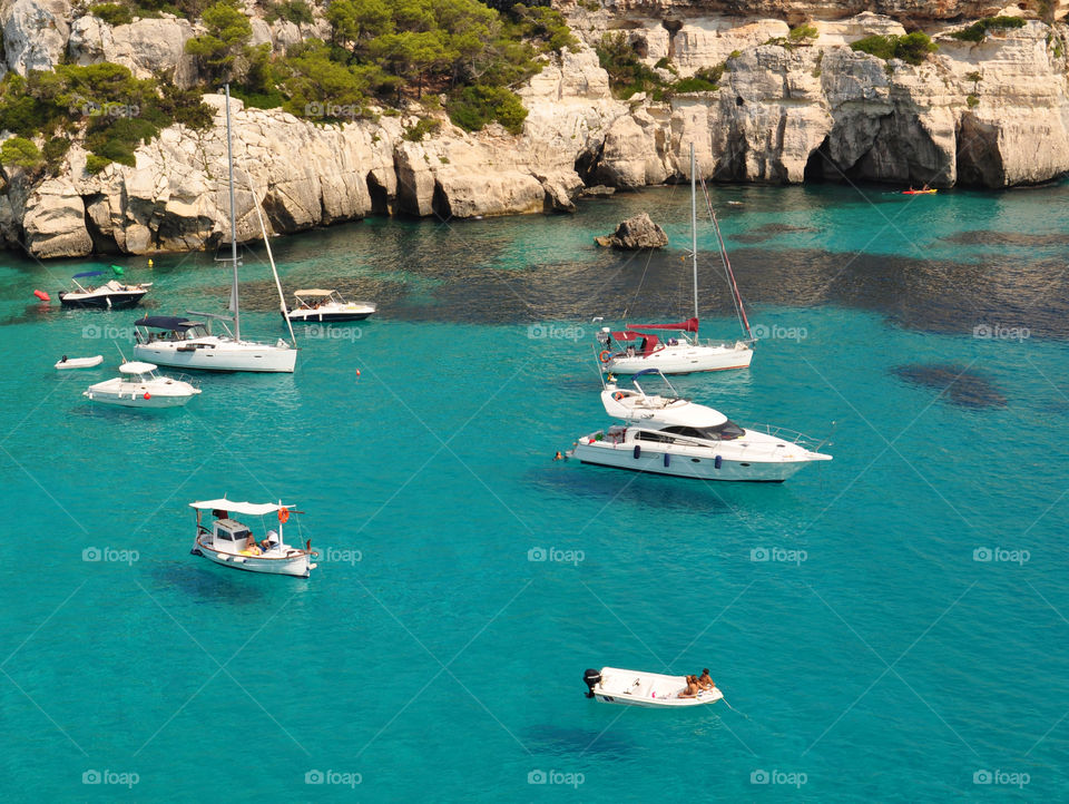 macarela harbor in Spanish Balearic island