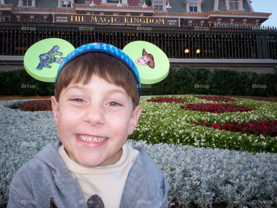 All smiles and ears at the Magic Kingdom