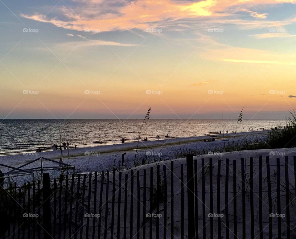 An end to a perfect day with sunset view 