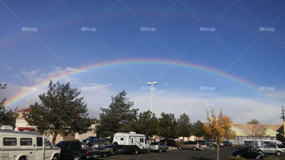 How ironic is it that there was a full rainbow in the middle of evacuations from a large fire in Reno