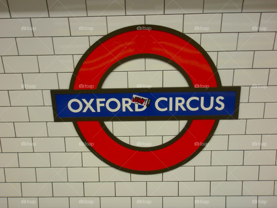 THE OXFORD CIRCUS TUBE UNDERGROUND STATION LONDON, ENGLAND