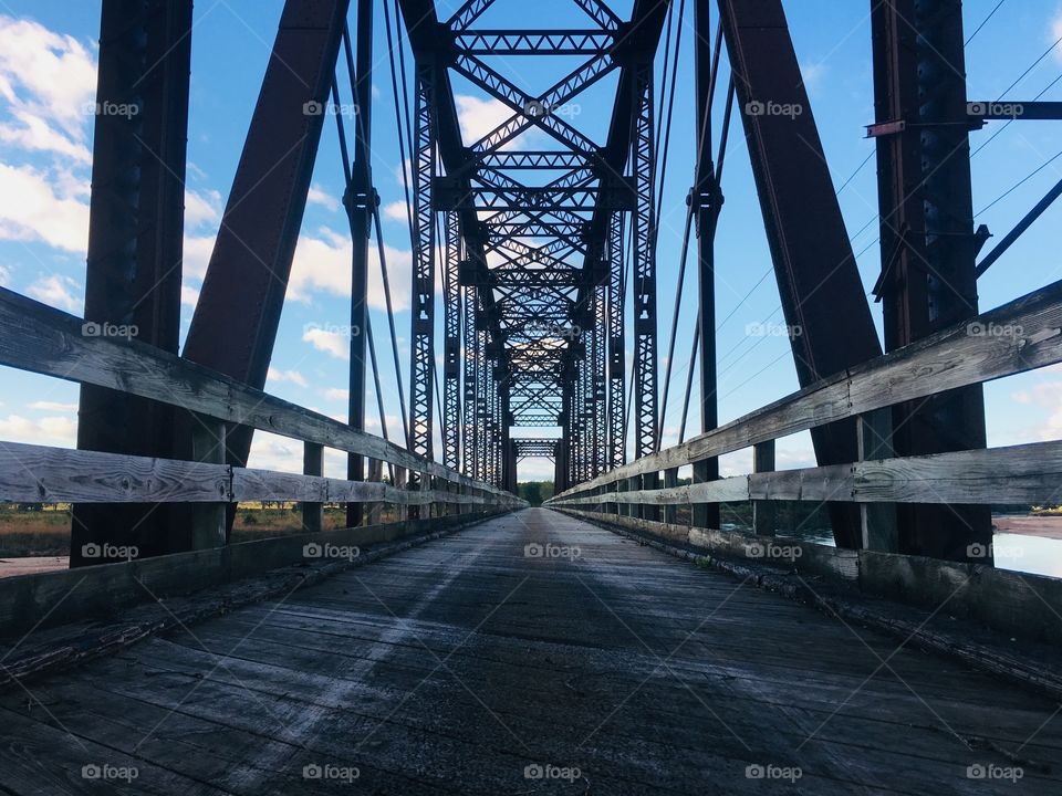 Red Cedar Trail - Bike Trail - Bridge over Red Cedar River - Dunnville Bottoms - Wisconsin, USA
