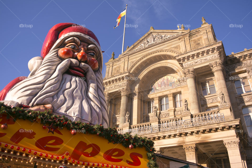 Santa Claus at German Christmas Market 
