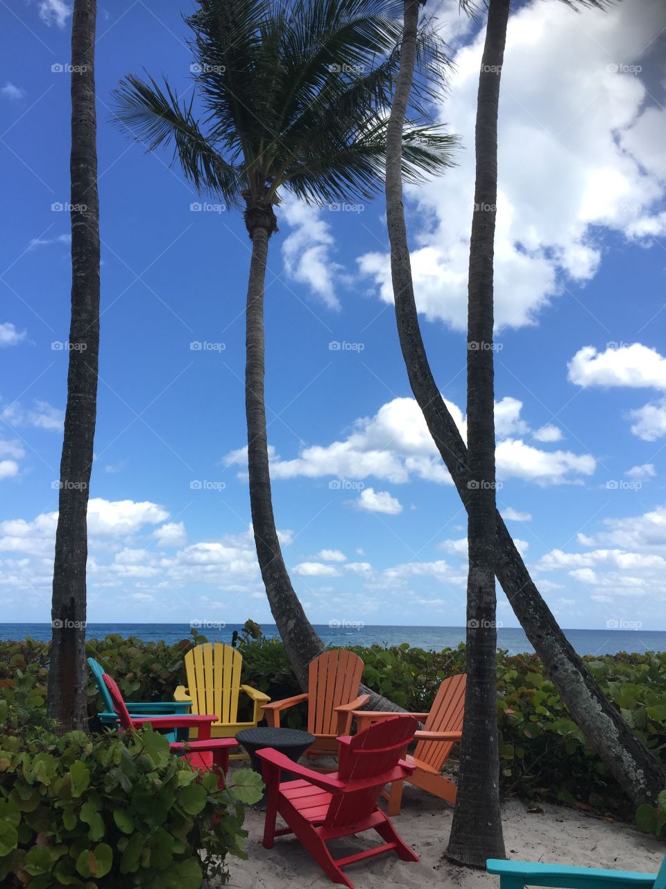 No Person, Summer, Beach, Chair, Relaxation