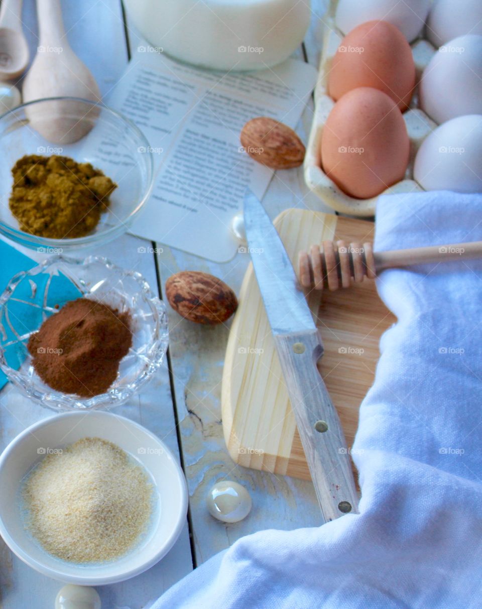 Preparing to make pastries