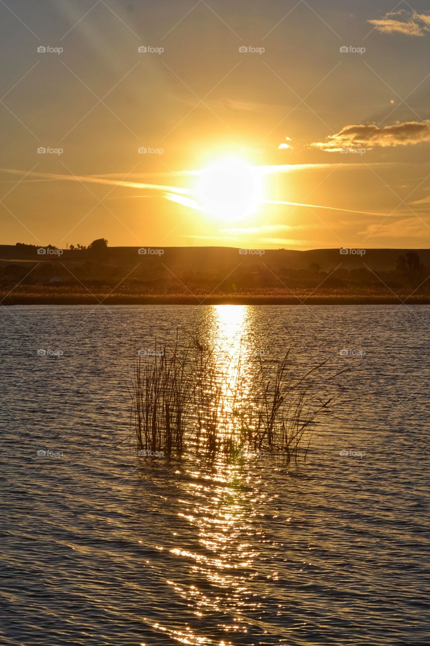 lake sunset - Sardinia