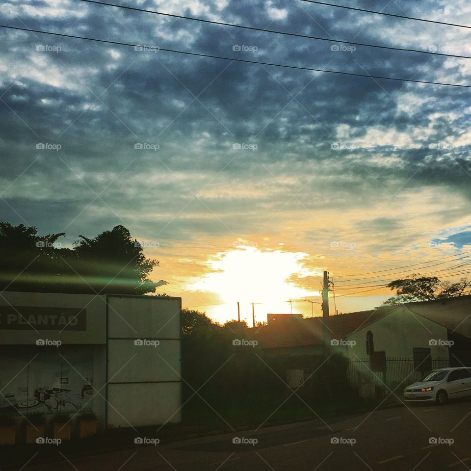 Amanhecendo com o sol resplandecendo!