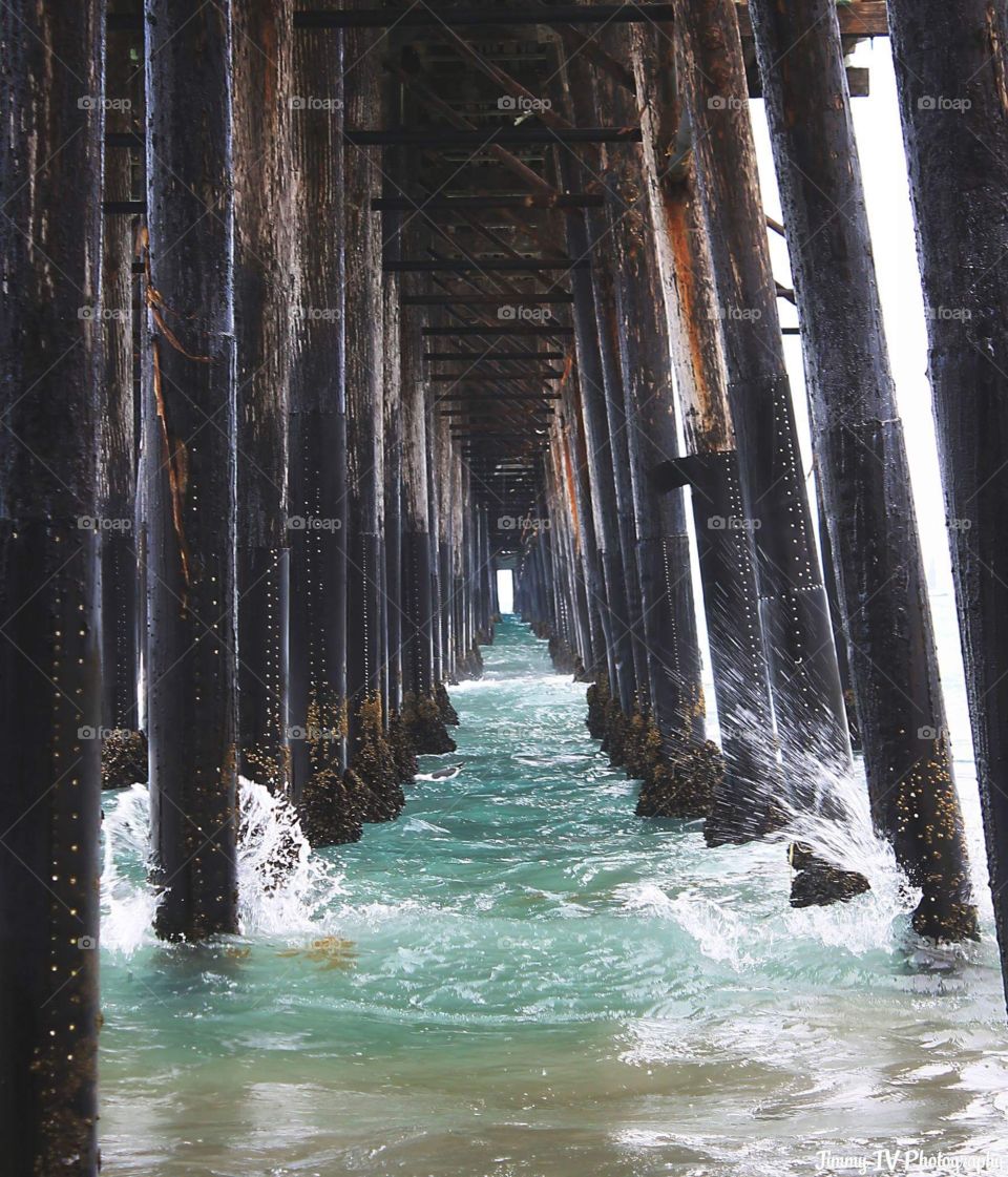 Under the pier, waiting for the new year. 