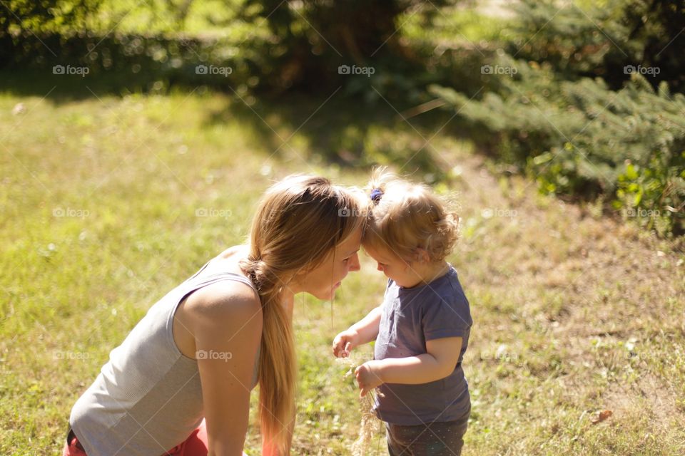 mother and child love regard