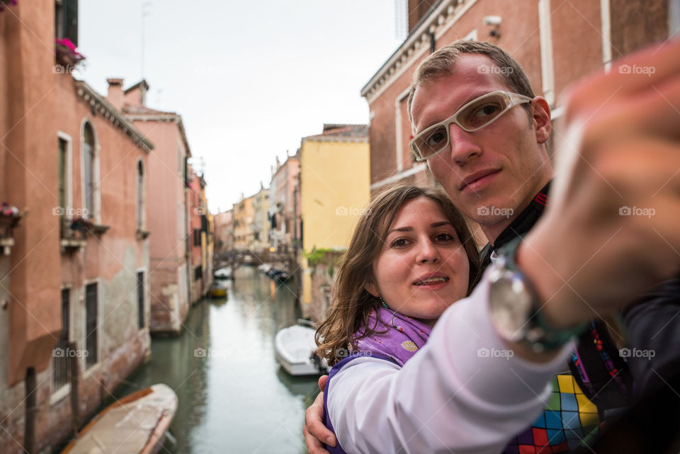 Couple in venice