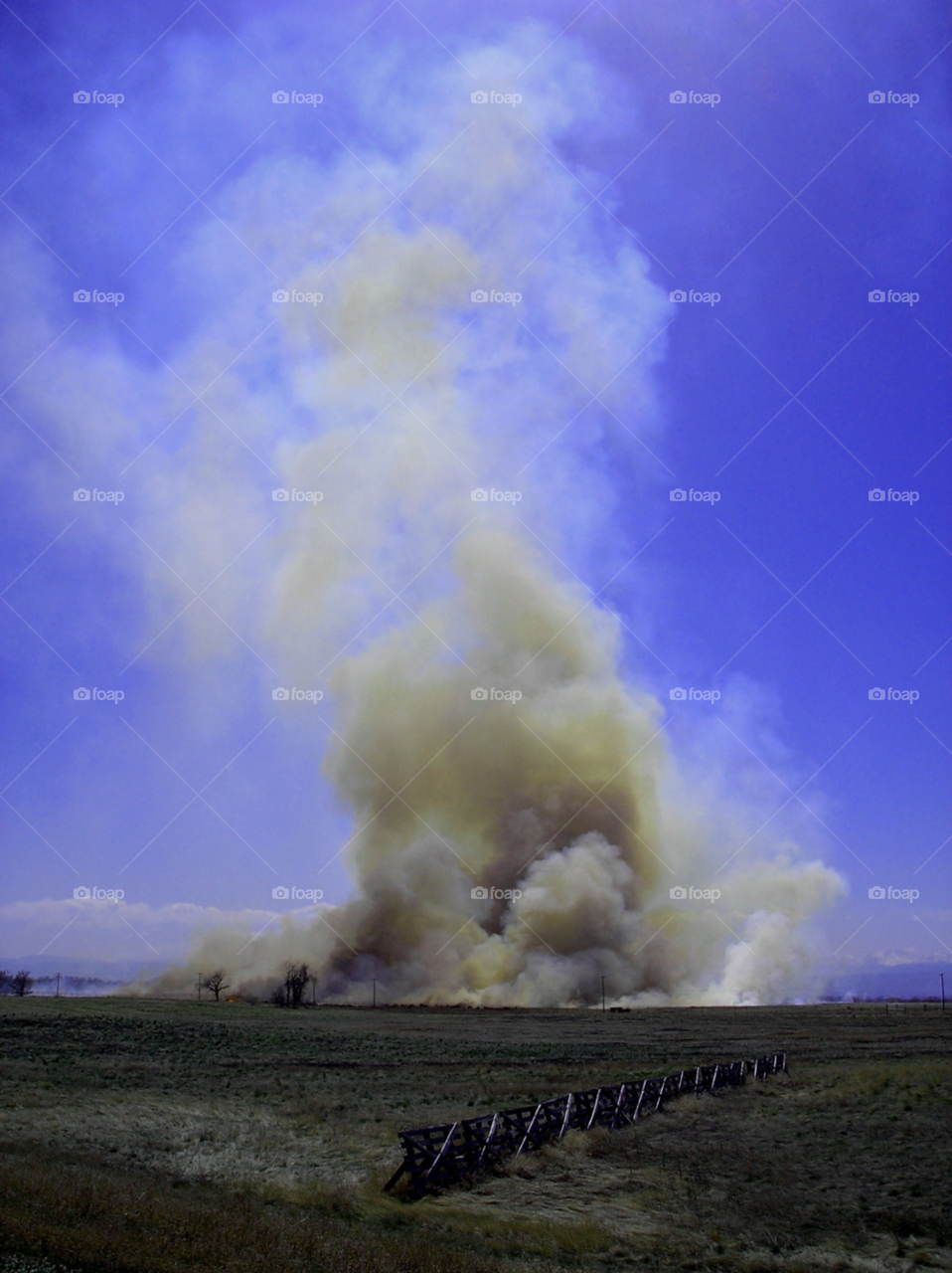 fire smoke grass fire by christomck