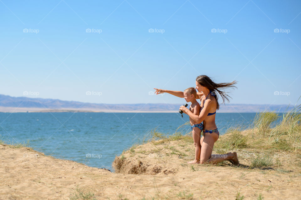 People on the beach