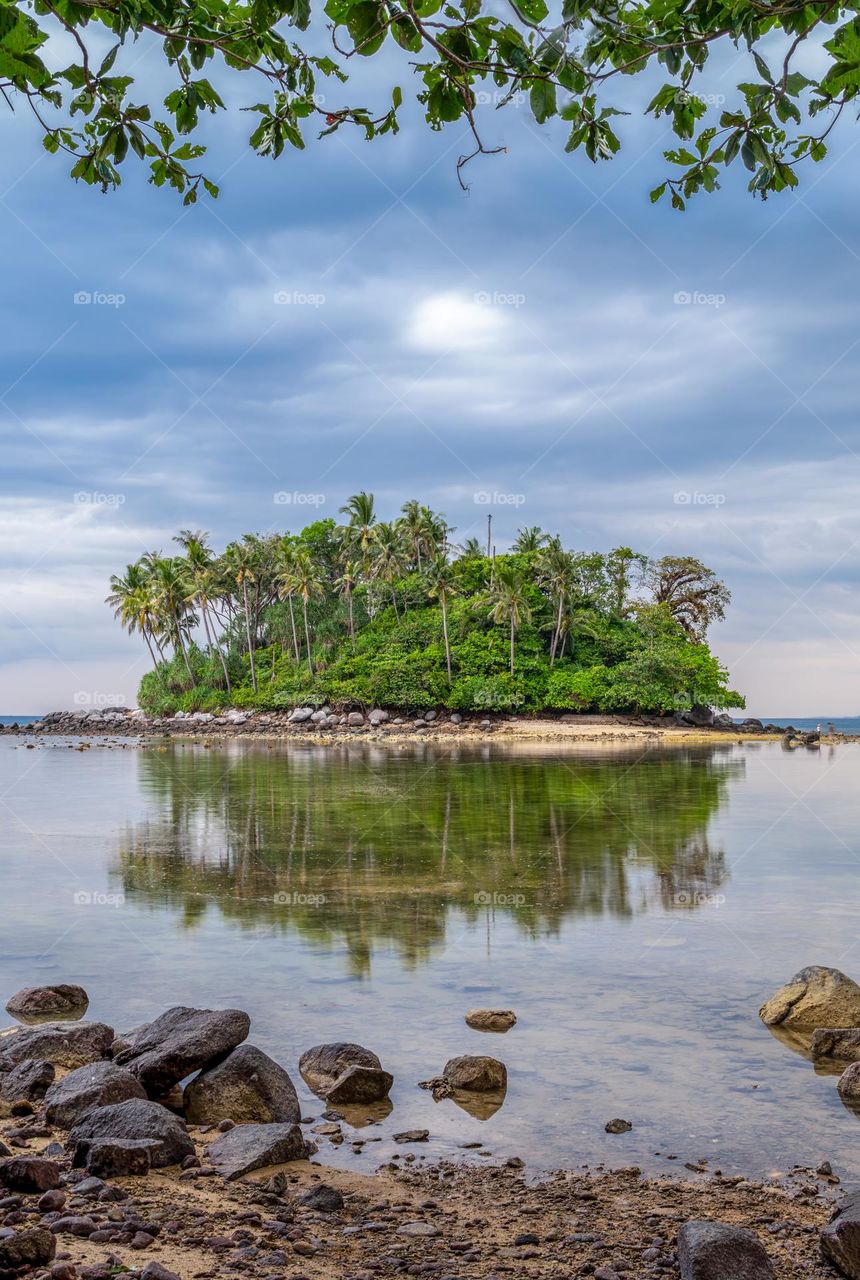 The small cute island in Phuket Thailand