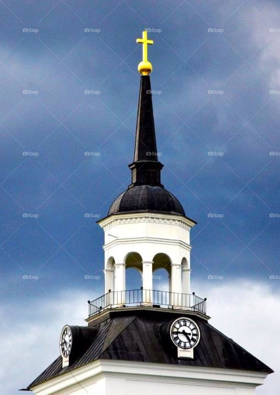 church tower kyrka klocka by paula
