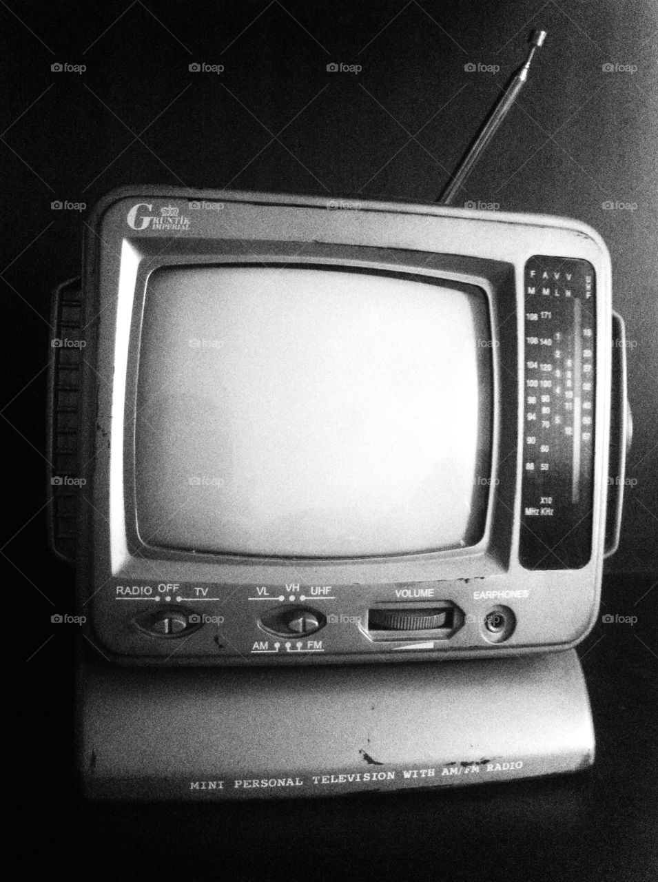old tv black and white antenna tv by mmadeleine