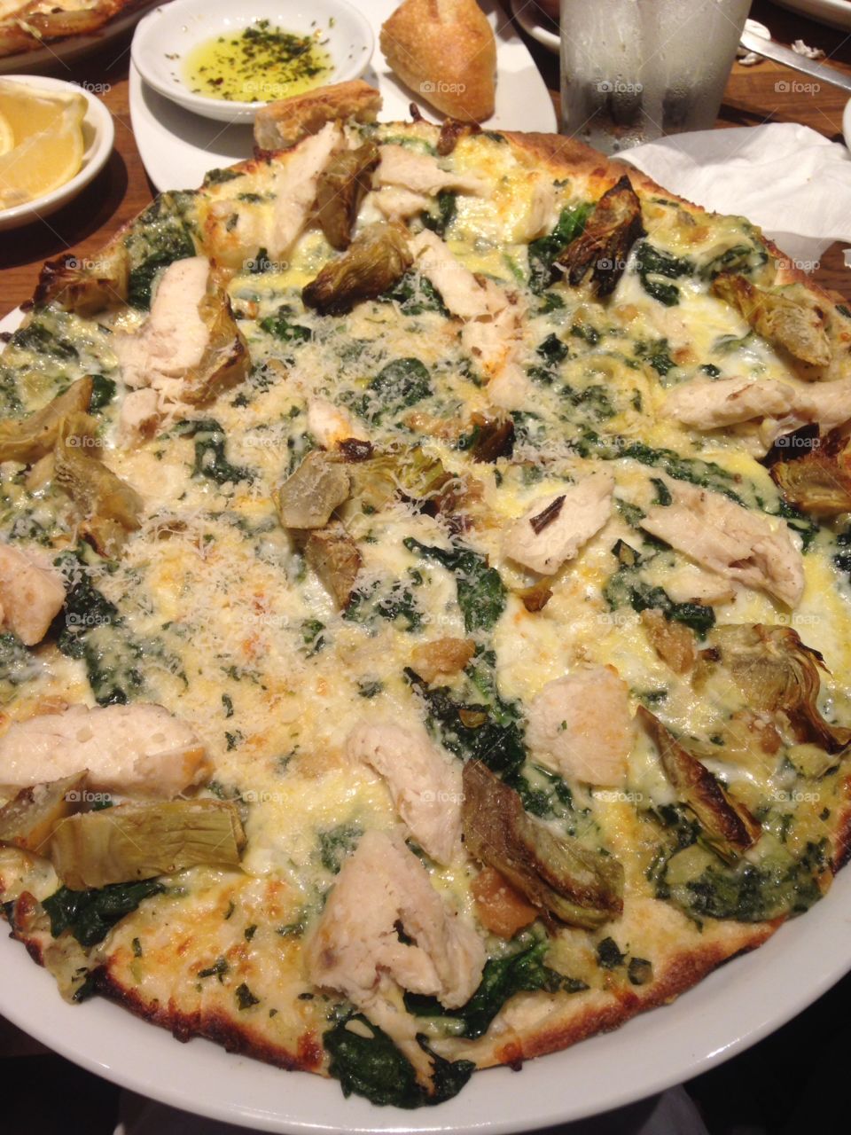 Chicken Artichoke Pizza