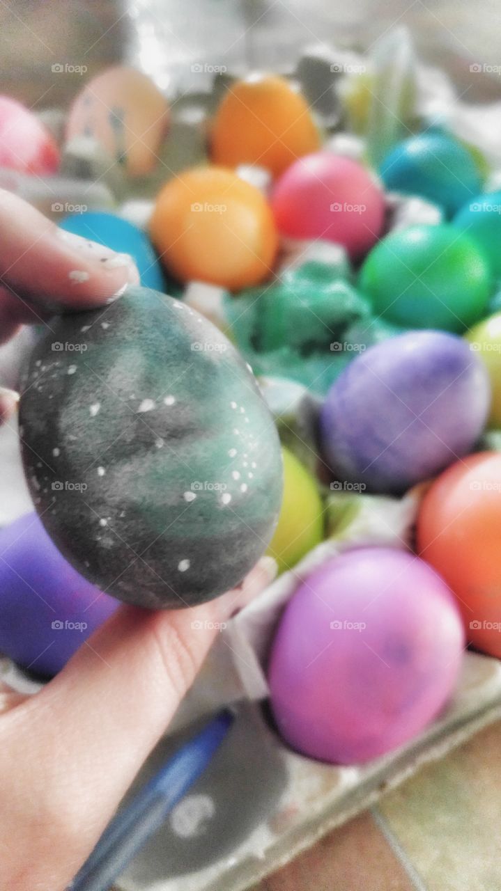 Galaxy Sky Egg